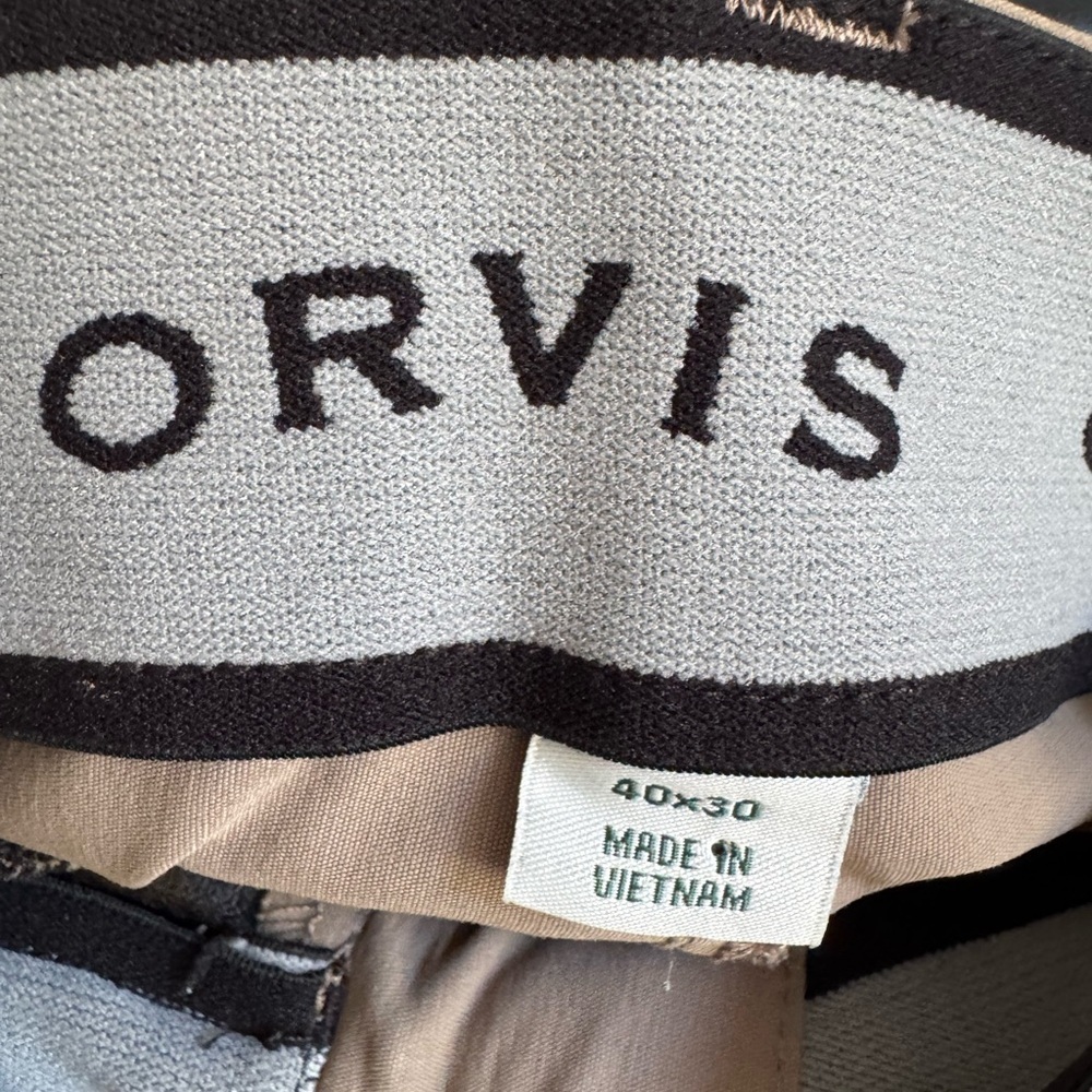 Men’s 40/30 Beige/khaki Orvis Casual/Outdoor Lightweight, Stretch Pants - Picture 4 of 6